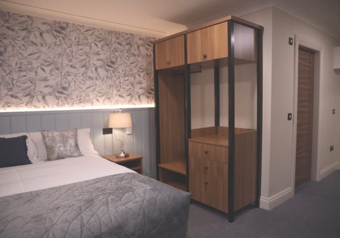 Standard Double Room — wardrobe and detailing